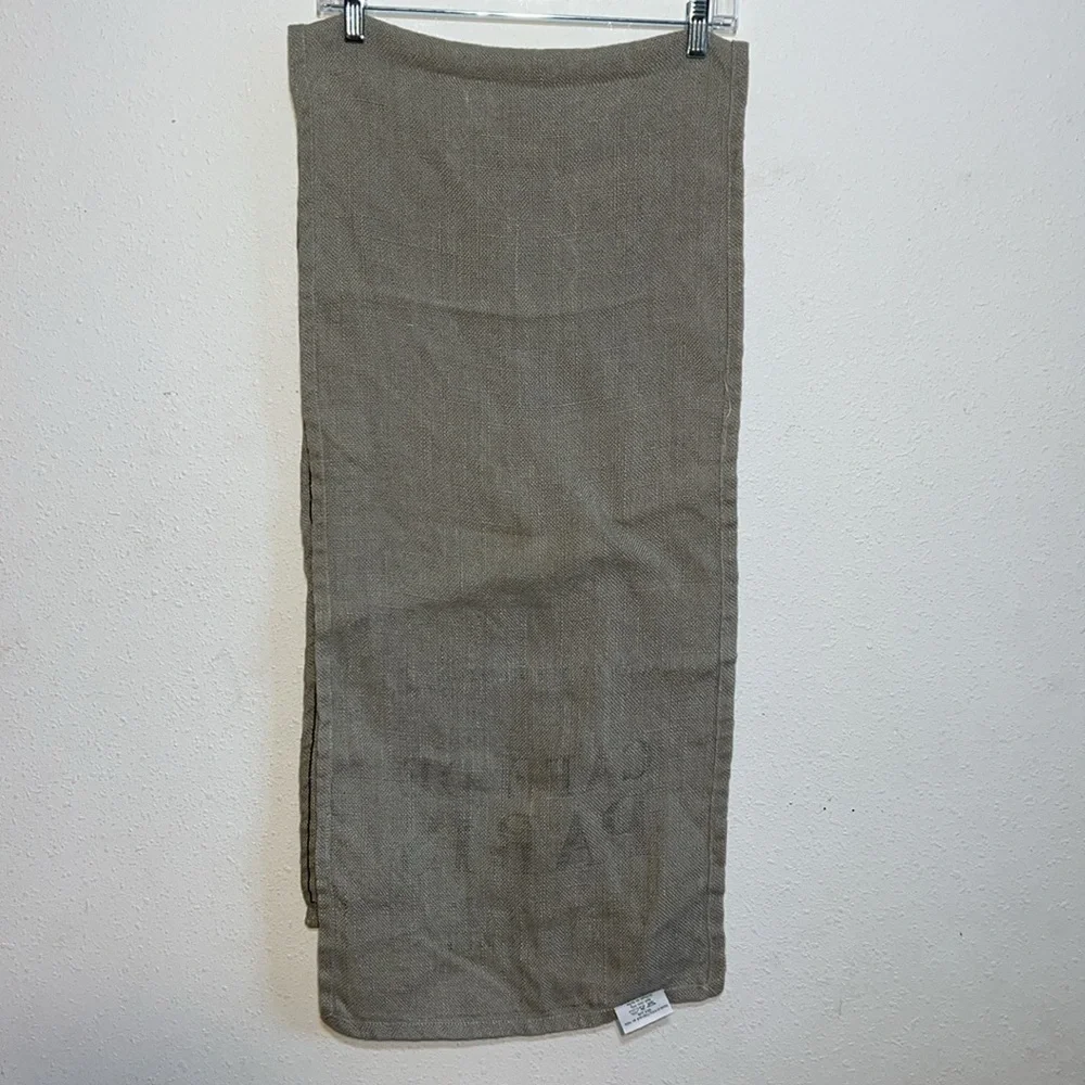 NOW Designs Grey Burlap Table Runner Size 15X66